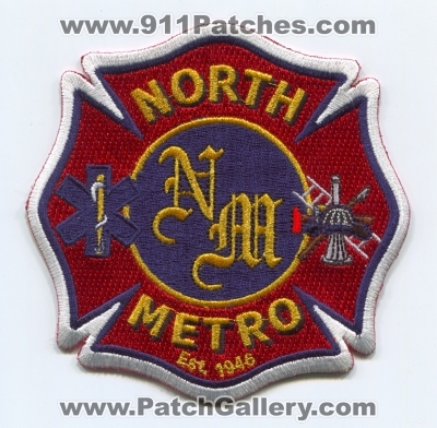 North Metro Fire Rescue Department Patch (Colorado) (Prototype?)
[b]Scan From: Our Collection[/b]
Keywords: dept.