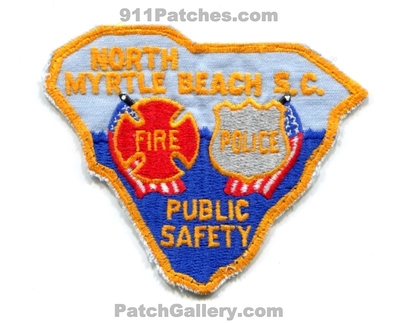 North Myrtle Beach Public Safety Department DPS Fire Police Patch (South Carolina) (State Shape)
Scan By: PatchGallery.com
Keywords: dept. of