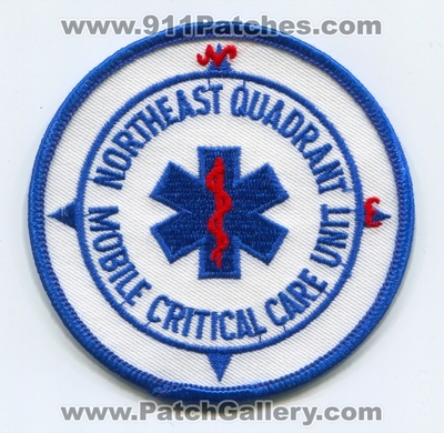 Northeast Quadrant Mobile Critical Care Unit EMS Patch (New York)
Scan By: PatchGallery.com
Keywords: ambulance cct