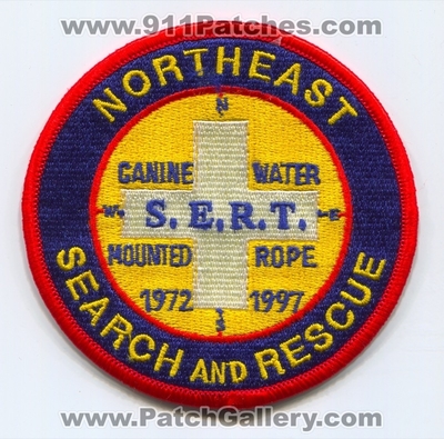 Northeast Search and Rescue SAR SERT Patch (Pennsylvania)
Scan By: PatchGallery.com
Keywords: & s.e.r.t. canine k9 k-9 water mounted rope