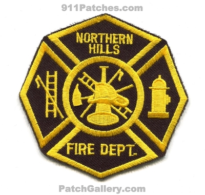 Northern Hills Fire Department Patch (Ohio)
Scan By: PatchGallery.com
Keywords: dept.