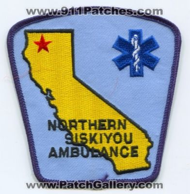 Northern Siskiyou Ambulance (California)
Scan By: PatchGallery.com
Keywords: ems