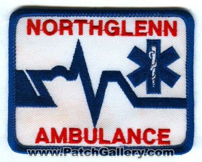 Northglenn Ambulance Patch (Colorado)
[b]Scan From: Our Collection[/b]
(Confirmed)
Keywords: ems