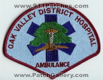 Oak Valley District Hospital Ambulance (California)
Thanks to Mark C Barilovich for this scan.
Keywords: ems