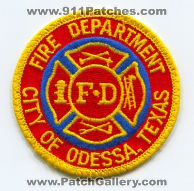 Odessa Fire Department Patch (Texas)
Scan By: PatchGallery.com
Keywords: city of dept. fd