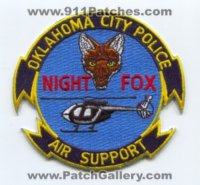 Oklahoma City Police Department Air Support (Oklahoma)
Scan By: PatchGallery.com
Keywords: dept. aviation helicopter night fox