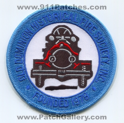 Old Dominion Historical Fire Society Inc Patch (Virginia)
Scan By: PatchGallery.com
Keywords: inc.