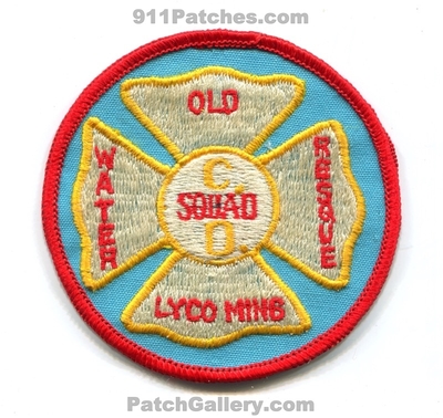 Old Lycoming Fire Department Water Rescue Squad Patch (Connecticut)
Scan By: PatchGallery.com
Keywords: dept.