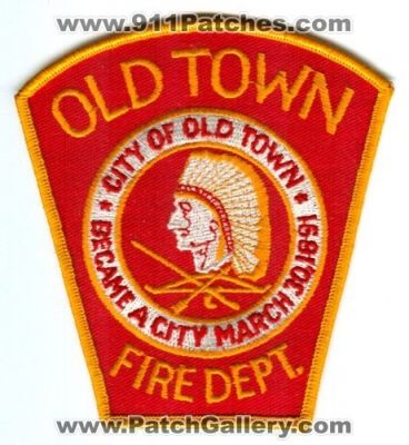 Old Town Fire Department (Maine)
Scan By: PatchGallery.com
Keywords: dept. city of