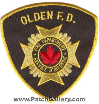 Olden Fire Department (Canada ON)
Thanks to zwpatch.ca for this scan.
Keywords: f.d. fd