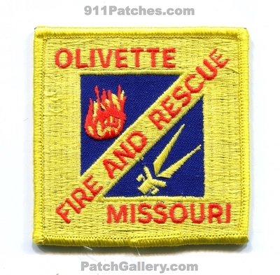 Olivette Fire and Rescue Department Patch (Missouri)
Scan By: PatchGallery.com
Keywords: dept.