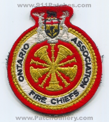 Ontario Fire Chiefs Association Patch (Canada)
Scan By: PatchGallery.com
Keywords: assn.
