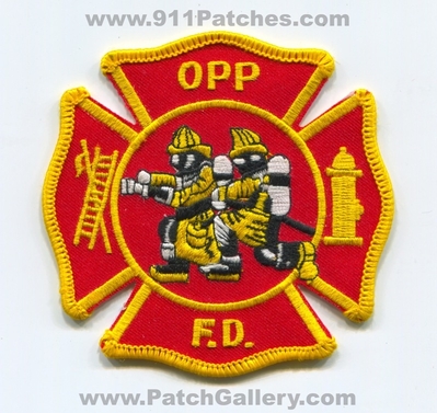 Opp Fire Department Patch (Alabama)
Scan By: PatchGallery.com
Keywords: dept. f.d. fd