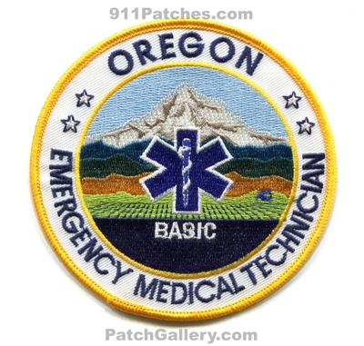 Oregon Emergency Medical Technician EMT Basic Patch (Oregon)
Scan By: PatchGallery.com
Keywords: state certified licensed registered