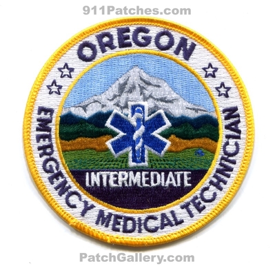 Oregon State Emergency Medical Technician EMT Intermediate EMS Patch (Oregon)
Scan By: PatchGallery.com
Keywords: certified licensed registered services ambulance