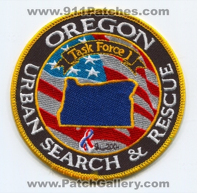 Oregon Task Force 1 Urban Search and Rescue USAR Patch (Oregon)
Scan By: PatchGallery.com
Keywords: tf1 tf-1