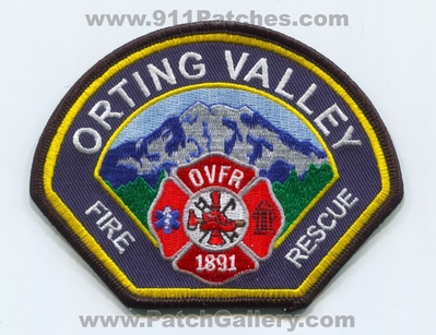 Orting Valley Fire Rescue Department Patch (Washington)
Scan By: PatchGallery.com
Keywords: dept. ovfr o.v.f.r. 1891