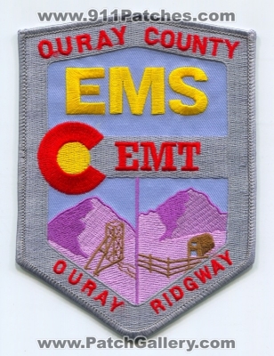 Ouray County Emergency Medical Services EMS EMT Patch (Colorado)
[b]Scan From: Our Collection[/b]
Keywords: co. ridgway technician