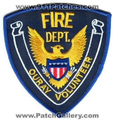 Ouray Volunteer Fire Department Patch (Colorado)
[b]Scan From: Our Collection[/b]
Keywords: dept.