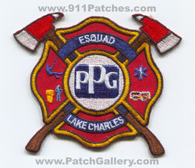 PPG Industries Lake Charles Esquad Fire Department Patch (Louisiana)
Scan By: PatchGallery.com
Keywords: dept. emergency response team ert industrial