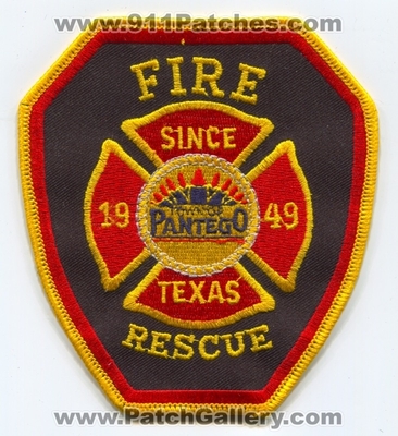 Pantego Fire Rescue Department Patch (Texas)
Scan By: PatchGallery.com
Keywords: town of dept.