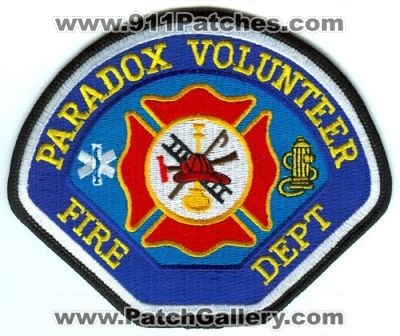 Paradox Volunteer Fire Department Patch (Colorado)
[b]Scan From: Our Collection[/b]
Keywords: dept