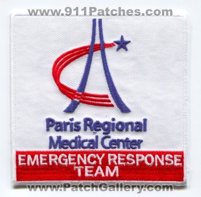 Paris Regional Medical Center Security Emergency Response Team ERT Patch (Texas)
Scan By: PatchGallery.com
[b]Patch Made By: 911Patches.com[/b]
Keywords: hospital