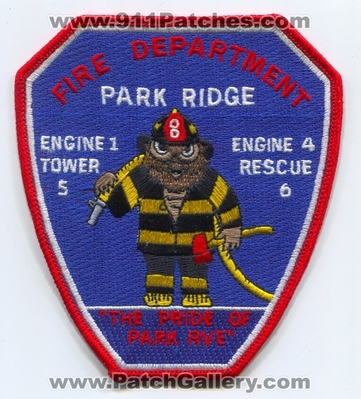 Park Ridge Fire Department Engine 1 Engine 4 Tower 5 Rescue 6 Patch (New Jersey)
Scan By: PatchGallery.com
Keywords: dept. company co. truck station the pride of park rve