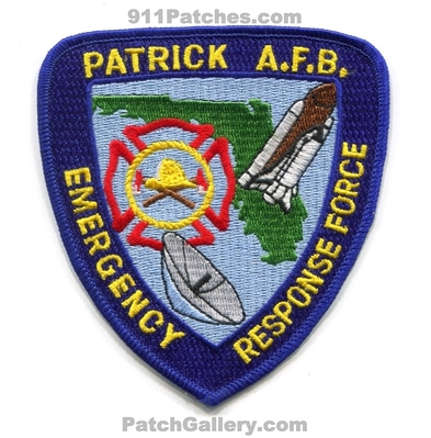 Patrick Air Force Base AFB Fire Department ERF USAF Military Patch (Florida)
Scan By: PatchGallery.com
Keywords: dept. emergency response force