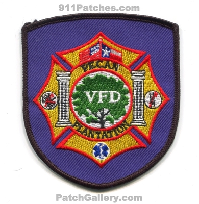 Pecan Plantation Volunteer Fire Department Patch (Texas)
Scan By: PatchGallery.com
Keywords: vol. dept. vfd