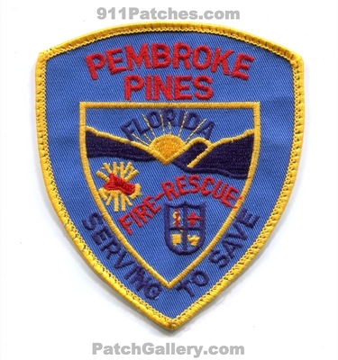 Pembroke Pines Fire Rescue Department Patch (Florida)
Scan By: PatchGallery.com
Keywords: dept. serving to save