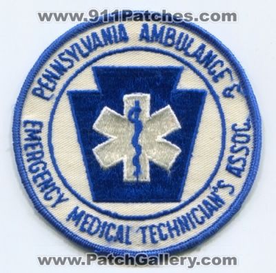 Pennsylvania Ambulance and Emergency Medical Technicians Association Patch (Pennsylvania)
Scan By: PatchGallery.com
Keywords: & emts assoc. assn. ems