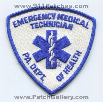 Pennsylvania State Emergency Medical Technician EMT EMS Patch (Pennsylvania)
Scan By: PatchGallery.com
Keywords: certified e.m.t. ambulance pa. department dept. of health