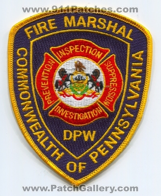 Pennsylvania Fire Marshal Patch (Pennsylvania)
Scan By: PatchGallery.com
Keywords: commonwealth of dpw inspection investigation prevention suppression