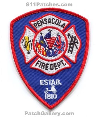 Pensacola Fire Department Patch (Florida)
Scan By: PatchGallery.com
Keywords: dept. estab. 1810