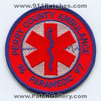 Perry County Ambulance Paramedic Patch (UNKNOWN STATE)
Scan By: PatchGallery.com
Keywords: co. ems