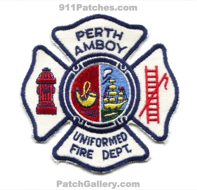 Perth Amboy Uniformed Fire Department Patch (New Jersey)
Scan By: PatchGallery.com
Keywords: dept.