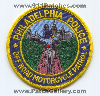 Philadelphia Police Department Off Road Motorcycle Patrol (Pennsylvania)
Scan By: PatchGallery.com
Keywords: dept.