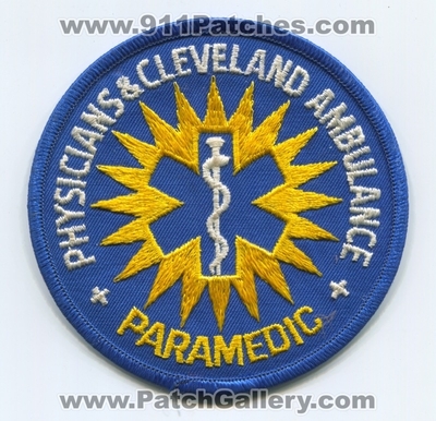 Physicians and Cleveland Ambulance Paramedic EMS Patch (Ohio)
Scan By: PatchGallery.com
Keywords: &