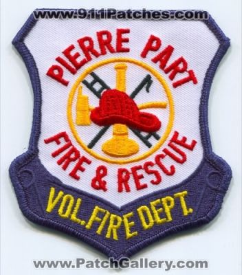Pierre Part Volunteer Fire and Rescue Department (Louisiana)
Scan By: PatchGallery.com
Keywords: vol. & dept.