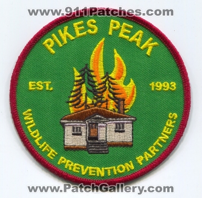 Pikes Peak Wildfire Prevention Partners Patch (Colorado) (Error)
[b]Scan From: Our Collection[/b]
Error: Wildlife
Keywords: forest fire wildland