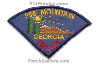 Pine Mountain Fire Department Patch (Georgia)
Scan By: PatchGallery.com
Keywords: dept.