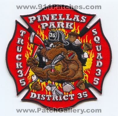 Pinellas Park Fire Department Station 35 Patch (Florida)
Scan By: PatchGallery.com
Keywords: Dept. Truck Squad District Dist. Company Co.