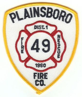 Plainsboro Fire Co
Thanks to PaulsFirePatches.com for this scan.
Keywords: new jersey company district 1 rescue 49