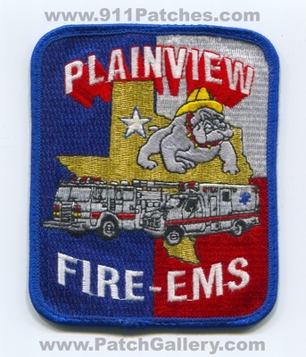 Plainview Fire EMS Department Patch (Texas)
Scan By: PatchGallery.com
Keywords: dept. bulldog