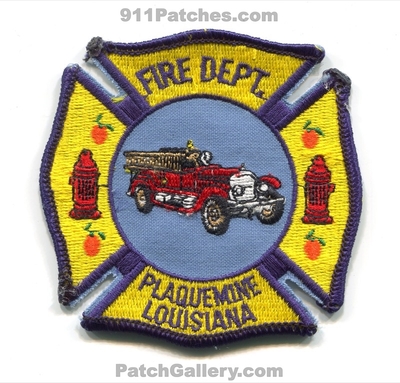 Plaquemine Fire Department Patch (Louisiana)
Scan By: PatchGallery.com
Keywords: dept.