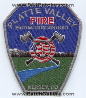 Platte Valley Fire Protection District Patch (Colorado)
[b]Scan From: Our Collection[/b]
Keywords: prot. dist. kersey co. department dept.