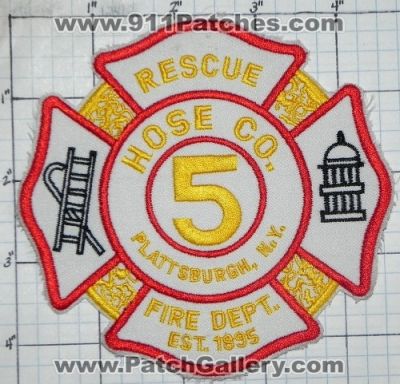Plattsburgh Fire Rescue Department Hose Company 5 (New York)
Thanks to swmpside for this picture.
Keywords: dept. co. #5 n.y.