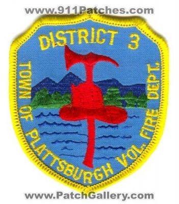 Plattsburgh Volunteer Fire Department District 3 (New York)
Scan By: PatchGallery.com
Keywords: town of vol. dept.