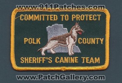 Polk County Sheriff's Department K-9 Team (Florida)
Thanks to Paul Howard for this scan.
Keywords: sheriffs dept. k9 canine